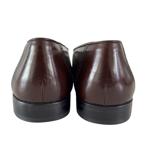 Mezlan Riva Loafers Men\'s Size 8 Burgundy Genuine Lizard Leather Kiltie Shoes main image 4